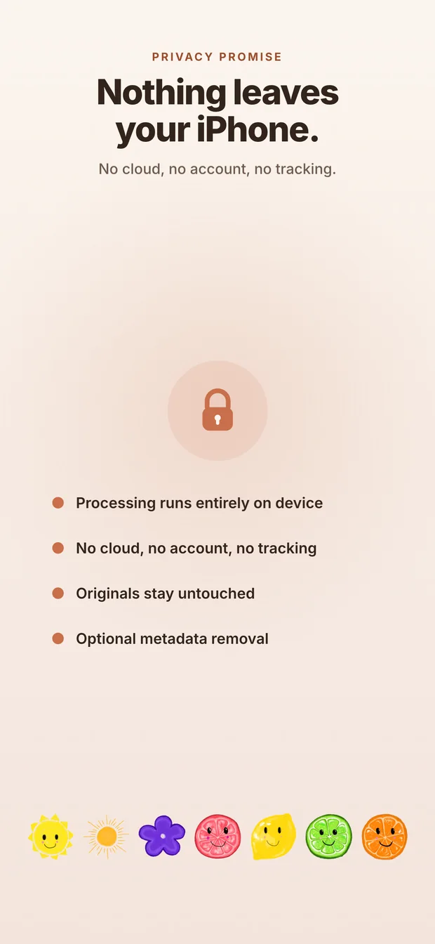 Redact on iPhone: Nothing leaves your iPhone