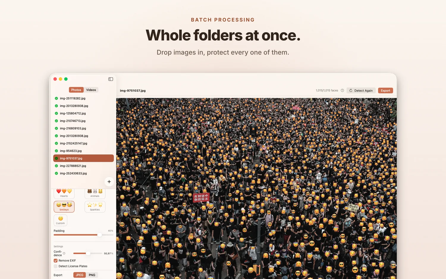 Redact on Mac: Whole folders at once